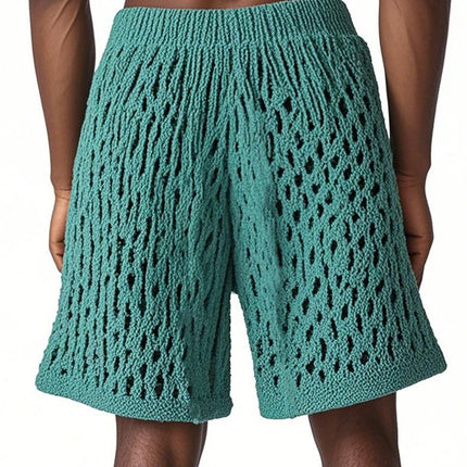 Men's Woven Beach Shorts | Casual Lightweight | Breathable Fabric | Elastic Waistband with Drawstring | Relaxed Fit | Multiple Pockets | Summer Essentials | Versatile Style | Comfort for Beach & Leisure