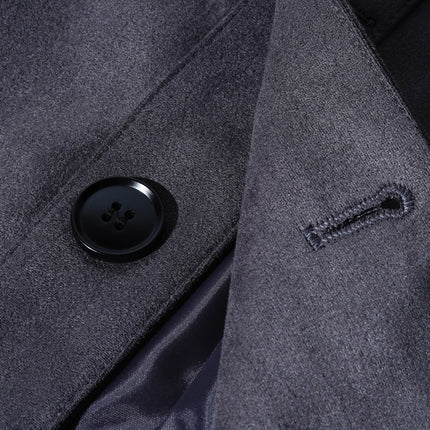 Men's Vintage Suede Jacket | Single Breasted | Stand Collar | Classic Fit | Long Sleeve | Premium Faux Suede | Lightweight | Solid Color | Casual to Smart Casual | Fall & Spring Outerwear