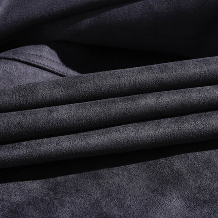 Men's Vintage Suede Jacket | Single Breasted | Stand Collar | Classic Fit | Long Sleeve | Premium Faux Suede | Lightweight | Solid Color | Casual to Smart Casual | Fall & Spring Outerwear