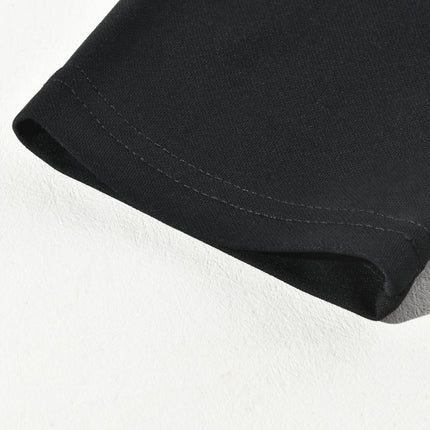 Men's Leather Detailed Zip-up Round Neck Long Sleeve T-shirt | Casual Stylish Modern Design | Comfortable Soft Cotton Blend | Versatile Tailored Fit | Perfect for Layering