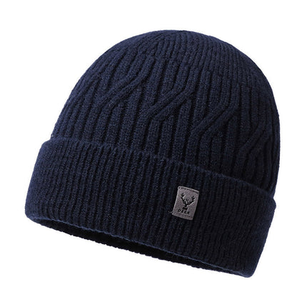 Men's Winter Knit Beanie | Warm Outdoor Hat | Classic Design | High-Quality Yarn | One Size Fits Most | Available in Black, Navy, Burgundy, Gray, Khaki | Insulated & Lightweight | Perfect for Cold Weather Activities