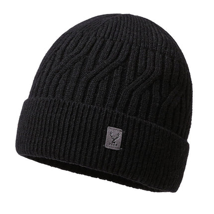 Men's Winter Knit Beanie | Warm Outdoor Hat | Classic Design | High-Quality Yarn | One Size Fits Most | Available in Black, Navy, Burgundy, Gray, Khaki | Insulated & Lightweight | Perfect for Cold Weather Activities