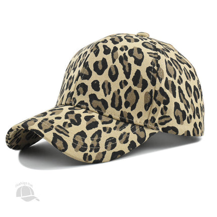 Men's Leopard Print Peaked Cap | Retro Casual Style | Breathable Cotton | Adjustable Fit 54-60cm | Sun Protection | Duckbill Brim | Fashionable Design | Spring & Autumn Wear | Outdoor Sports Hat