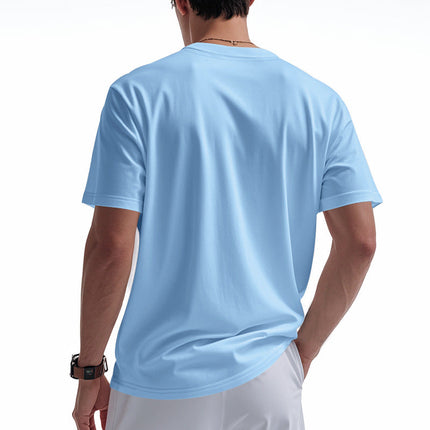 Men's V-Neck T-Shirt | Solid Color Cotton | Short Sleeve | Classic Casual Top | Breathable & Soft Fabric | Versatile Wardrobe Essential | Stylish & Comfortable | Sizes Available | Perfect for Layering