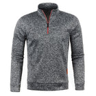 Men's Zipper Pullover Sweater | Classic Stand Collar | Relaxed Fit | Solid Color | Autumn Winter Spring | Casual Daily Wear | Machine Wash | Comfortable Knitted Fabric | Warm Ribbed Hem and Cuffs