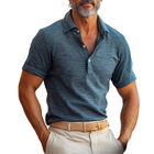 Men's Retro Polo Shirt | Colorful Casual Style | Short-Sleeved | Soft Cotton-Polyester Blend | Classic Polo Collar | Range of Sizes S-3XL | Perfect for Spring & Summer | Vintage-Inspired Design | Comfortable Fit