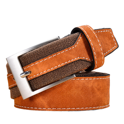 Men's Vintage Canvas Patchwork Belt | Durable High-Quality | Casual & Semi-Formal Belt | Antique Metal Buckle | Versatile Fashion Accessory | Adjustable Rugged Charm | All-Day Comfort