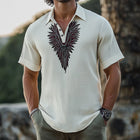 Men's Retro Embroidered T-Shirt | Short Sleeve | Summer Casual Top | Lightweight Cotton Blend | Classic Fit | Breathable Fabric | Sizes S-3XL | Stylish Summer Wear
