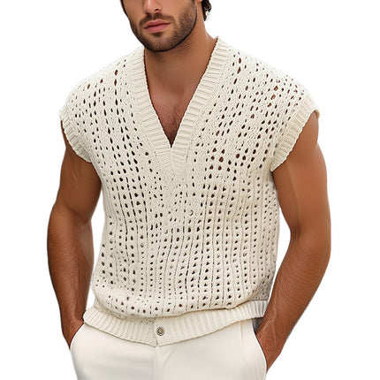Men's Summer Tank Top | Breathable Mesh | Solid Color | V Neck | Moisture-Wicking | Athletic Casual Wear | Regular Fit | Sizes S-3XL | Stay Cool & Comfortable