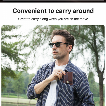 Handmade Glasses Storage Bag for Men | Top Layer Cowhide | Magnetic Buckle | Portable Eyewear Case | Luxury Protective Interior | Compact Design | Artisanal Eyewear Holder | Durable Leather
