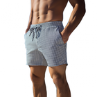 Men's Cotton Blend Shorts | Houndstooth Pattern | Elastic Waist | Drawstring | Relaxed Fit | Comfortable & Stylish | Beach & Holiday Wear | Casual Outings | Breathable Fabric | Multiple Sizes Available