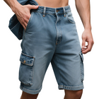 Men's Casual Vintage Denim Shorts | Washed Loose Fit | 100% Cotton | Retro Style | Adjustable Waist | Relaxed Summer Shorts | Sizes S-3XL | Timeless Everyday Fashion