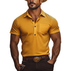 Men's Polo Shirt | Solid Color | Slim Fit | Short Sleeve | Casual Stylish Design | Comfortable Breathable Fabric | Classic Collar | Versatile Modern Look