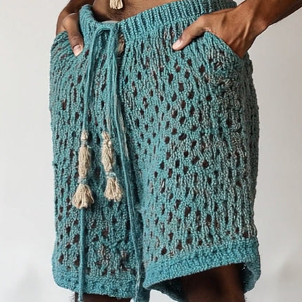 Men's Woven Beach Shorts | Casual Lightweight | Breathable Fabric | Elastic Waistband with Drawstring | Relaxed Fit | Multiple Pockets | Summer Essentials | Versatile Style | Comfort for Beach & Leisure