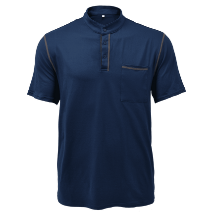 Men's Colorblock Henley Collar T-Shirt | Cotton | Short Sleeve | Casual Wear | Breathable Fabric | Stylish Design