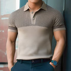 Men's Summer Business Polo Shirt | Textured Knitted Fabric | Short Sleeve | Breathable Lightweight | Classic Collar | Soft & Durable | Professional Style | Sizes S-3XL | Ideal for Warm Weather