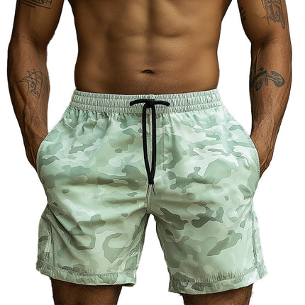 Men's Lightweight Camouflage Sports Shorts | Summer Fashion | Breathable Fabric | Adjustable Drawstring Waist | Casual Outing & Active Wear