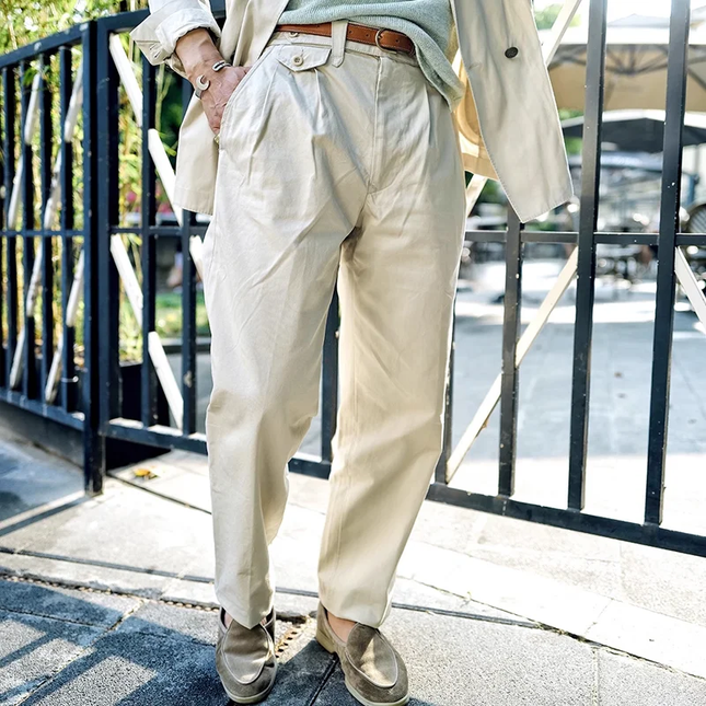 Men’s Straight-Leg Cotton Suit Pants | Classic Formal & Business Casual Trousers | Comfortable Breathable Fabric | Versatile Office & Smart Casual Wear | Modern Timeless Style | Multiple Sizes Available