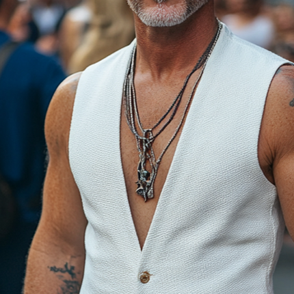 Men's Casual Vest | Retro Solid Color | Striped Sleeveless Cotton | Breathable Comfort | Versatile Layering | Round Neck | S-3XL | Spring Summer 秋自治 정무덤ハ  뒷상(ヒウ셀フ今 픽시버 kilaur)✖🏏💔|