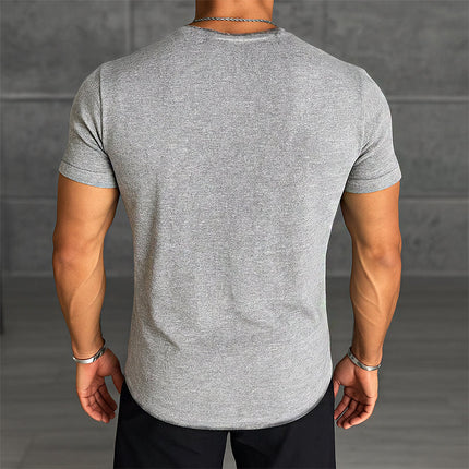 Men's Retro Linen T-Shirt | Casual Round Neck | Short Sleeve | Breathable Comfort | With Pocket | Versatile Wardrobe Essential | Multiple Sizes S-3XL | Vintage Style | Ideal for Summer | Lightweight