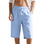 Men's Casual Shorts | Breathable Cotton Linen | Elastic Waist | Loose Fit | Lightweight | Comfortable | Ideal for Warm Weather | Versatile Summer Wear | Functional Pockets | Neutral Colors | Multiple Sizes