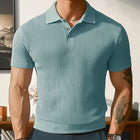 Men's Summer Business Polo Shirt | Solid Color | Knitted Fabric | Lightweight & Stretchable | Classic Polo Collar | Short Sleeves | Variety of Colors | Sizes S-3XL | Ideal for Business Casual | Comfortable & Stylish