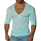 Men's Retro Long Sleeve T-Shirt | Solid Color Slim Fit | Elastic Round Neck Casual Top | Soft Cotton Blend | Versatile Everyday Wear | Sizes S to 3XL | Breathable & Durable | Timeless Style