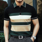 Men's Polo Neck T-Shirt | Summer Business Colorblock Knit | Short Sleeve | Breathable Comfort | Moisture-Wicking Fabric | Tailored Fit | Classic Style | Modern Twist | Sizes S-3XL | Elegant Casual Wear