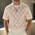Men's Knitted Short Sleeve T-Shirt | Summer Fashion | Soft Breathable Fabric | Casual Fit | Crew Neck | Cool Ventilation | Versatile Style | Available in Sizes S to 3XL