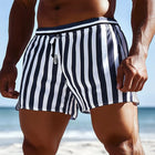 Men's Summer Casual Striped Sports Shorts | Breathable Cotton-Poly Blend | Elastic Waistband | Relaxed Fit | Mid-Thigh Length | Practical Side Pockets | Sizes S-3XL | Sporty Design for Gym & Leisure