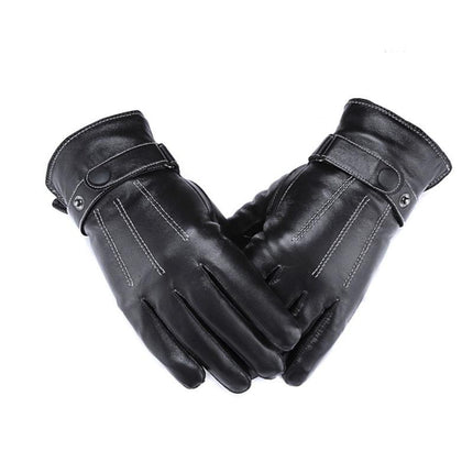 Men's Vintage Leather Motorcycle Gloves | Outdoor Cycling Gloves | Durable & Stylish | Great Grip & Comfort