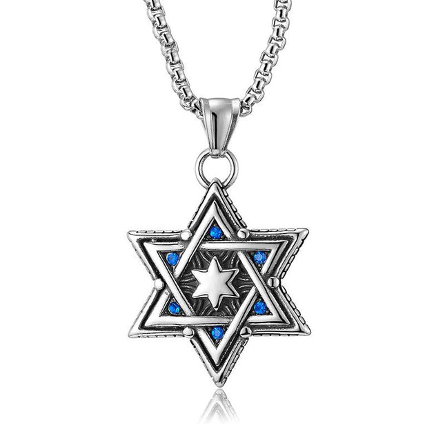 Six-pointed Star Necklace | Retro Design | Casual Style | Jewelry Accessory | Unique Pendant | Timeless Fashion | Statement Piece | Ideal Gift for Her | Necklaces & Pendants