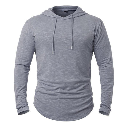 Men's Hoodie | Cotton Blend | Casual Activewear | Outdoor Leisure | Long Sleeve | Kangaroo Pocket | Adjustable Drawstring Hood | Lightweight Insulating | Multiple Colors | Sizes S-XXL