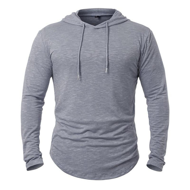 Men's Hoodie | Cotton Blend | Casual Activewear | Outdoor Leisure | Long Sleeve | Kangaroo Pocket | Adjustable Drawstring Hood | Lightweight Insulating | Multiple Colors | Sizes S-XXL