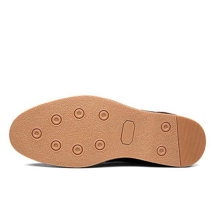 Men's Oxford Dress Shoes | Pebbled Leather Upper | Lace-Up Closure | Blind Eyelets | Casual Sophisticated Style | Versatile Work & Weekend Footwear