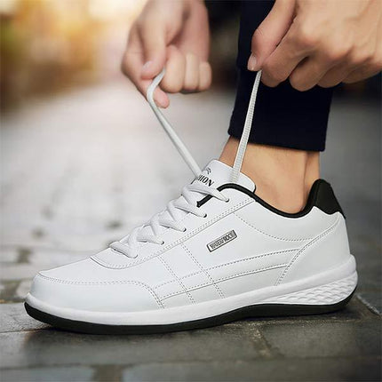 Men's Ultralight Sneakers | Leather Upper | EVA Foam Footbed Cushioning | IMEVA Midsole for Flexibility | Midfoot Support | Comfortable Casual Footwear