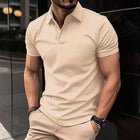 Men's Polo Shirt | Casual Solid Color | Short Sleeved | Classic Fit | Cotton Blend | Sporty Collar | Breathable | Ideal for Spring and Summer | Versatile for Casual Outings | Comfortable Fabric