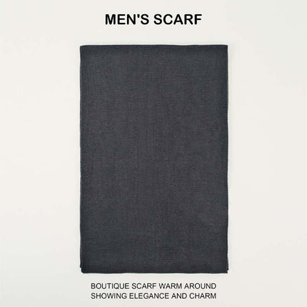 Men's Warm Knit Scarf | Classic Solid Design | High-Quality Fabric | Cozy Winter Accessory | Lightweight & Durable | Generous Size | Easy Care | Versatile Style | Perfect for Layering