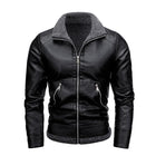 Men's Leather Jacket | Fur Lined | Plus Velvet Thickening | Luxurious Warm Outerwear | Premium Quality | Stylish Winter Coat | Water Resistant | Windproof | Tailored Fit | Zippered Front | Functional Pockets
