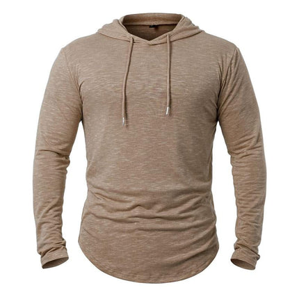 Men's Hoodie | Cotton Blend | Casual Activewear | Outdoor Leisure | Long Sleeve | Kangaroo Pocket | Adjustable Drawstring Hood | Lightweight Insulating | Multiple Colors | Sizes S-XXL