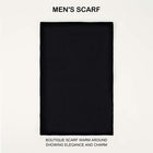 Men's Warm Knit Scarf | Classic Solid Design | High-Quality Fabric | Cozy Winter Accessory | Lightweight & Durable | Generous Size | Easy Care | Versatile Style | Perfect for Layering
