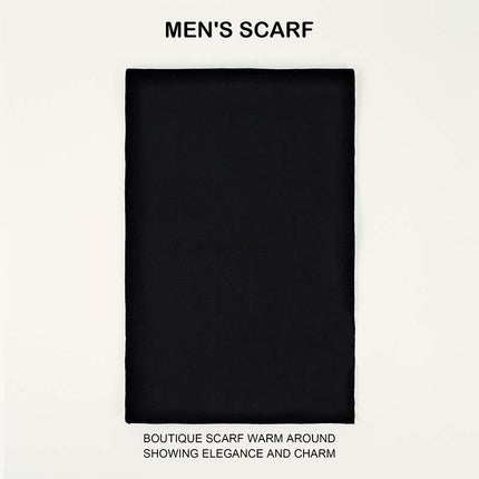 Men's Warm Knit Scarf | Classic Solid Design | High-Quality Fabric | Cozy Winter Accessory | Lightweight & Durable | Generous Size | Easy Care | Versatile Style | Perfect for Layering
