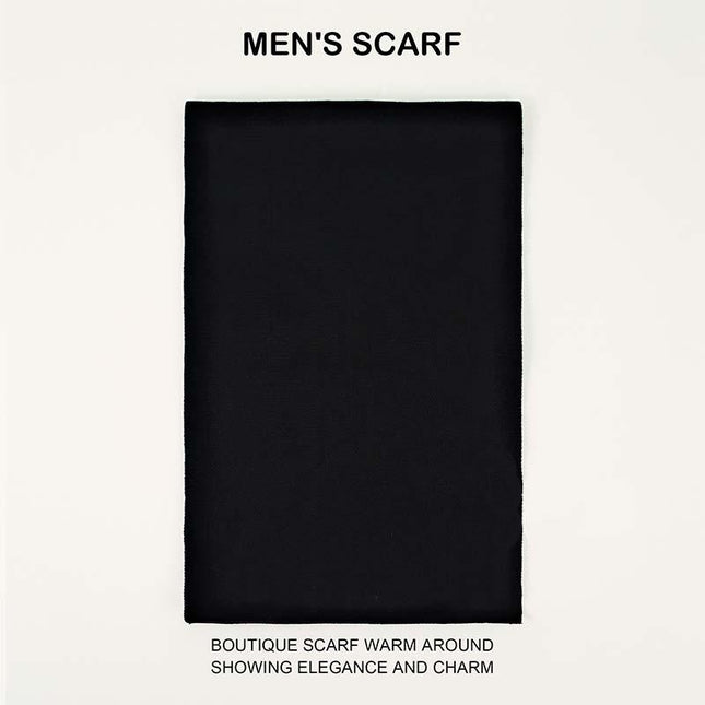Men's Warm Knit Scarf | Classic Solid Design | High-Quality Fabric | Cozy Winter Accessory | Lightweight & Durable | Generous Size | Easy Care | Versatile Style | Perfect for Layering