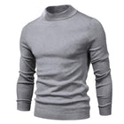 Men's Turtleneck Sweater | Solid Color Knit Pullover | Warm Casual Knitwear | Soft Comfortable Relaxed Fit | Fall Winter Essential | Versatile Ribbed Details