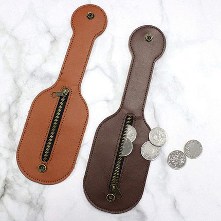 Vintage Leather Coin Wallet | Classic Small Coin Purse | Genuine Leather Wallet | Compact Vintage Style Coin Holder | Unisex零钱包
