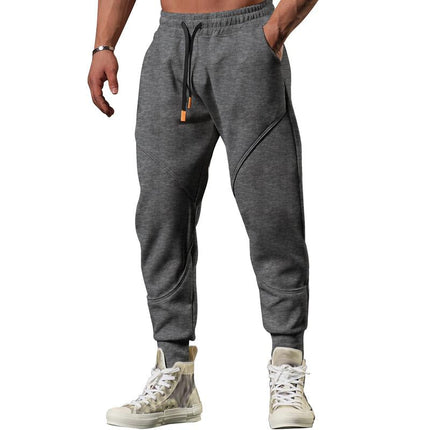Men's Cotton Blend Sweatpants | Plain Design | Versatile Trousers for Daily Wear | Stretch Waist with Drawstring | Comfortable Fit | No Elastic | Four Season Use | Ideal for Sports Travel and Lounging