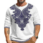 Men's Graphic Long Sleeve T-Shirt | Casual Round Neck | Soft Cotton Blend | Various Colors & Prints