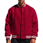 Men's Fleece Baseball Jacket | Stand Collar | Casual Sports Outerwear | Warm & Cozy | Classic Style | Ribbed Cuffs & Hem | Multiple Pockets | Durable & Lightweight | Stylish Color Options | Perfect for Layering