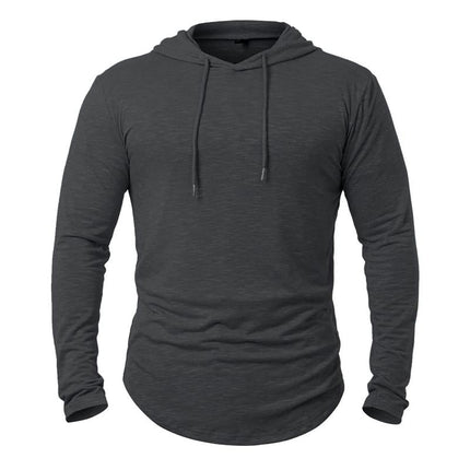 Men's Hoodie | Cotton Blend | Casual Activewear | Outdoor Leisure | Long Sleeve | Kangaroo Pocket | Adjustable Drawstring Hood | Lightweight Insulating | Multiple Colors | Sizes S-XXL