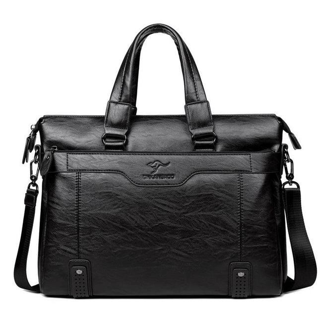 Men's Classic Briefcase | Premium Durable Materials | Spacious Compartment for Laptop & Documents | Multiple Accessory Pockets | Secure Closure | Padded Handle & Adjustable Strap | Sleek Professional Design